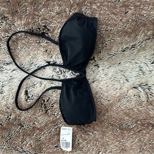 Forever 21 Women’s Crossover Strap Black Bikini Top, Size M, NWT